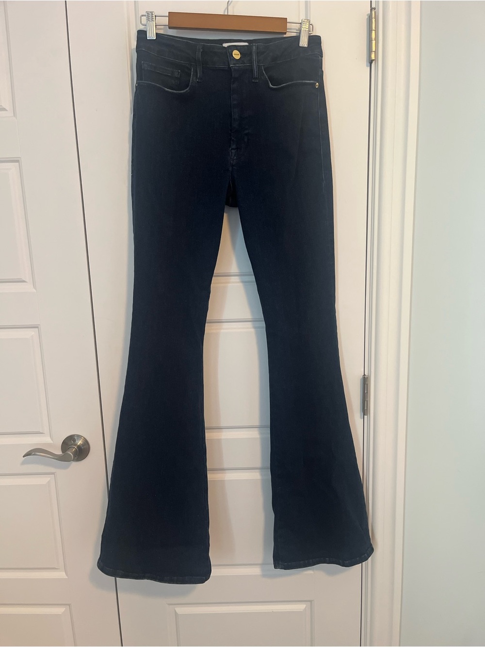 Frame Denim Dark Blue Flare Jeans